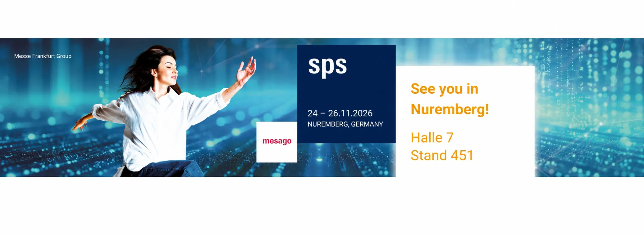 SPS 2026, 24.–26. November in Nürnberg, Halle 7, Stand 451