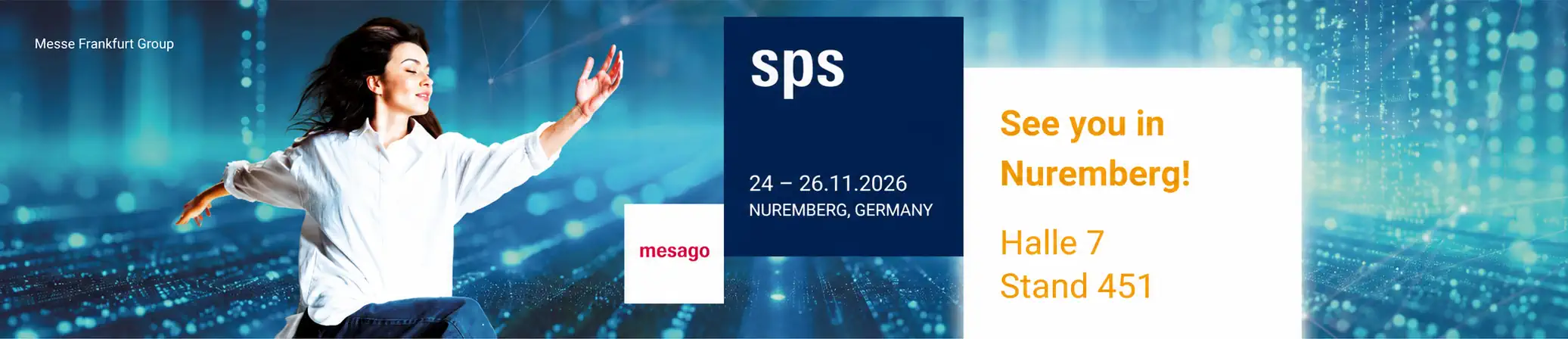 SPS 2026, 24.–26. November in Nürnberg, Halle 7, Stand 451