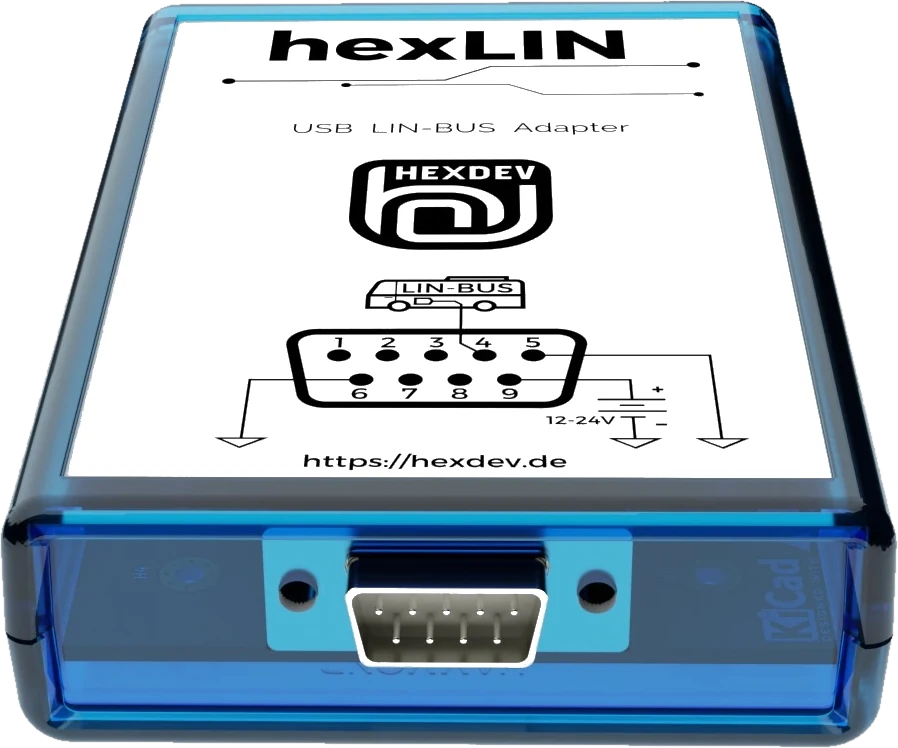 hexLIN USB LIN-BUS adapter with db9 connector