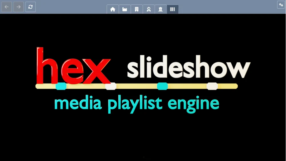 hex-slideshow in the hex-browser runtime frame